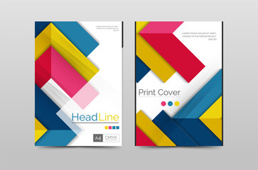 Geometric brochure front page