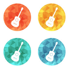 Guitar icon vector