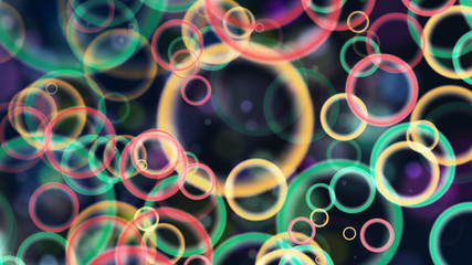 Colorful background with circles.