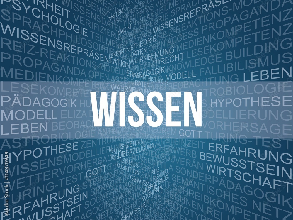 Wall mural wissen