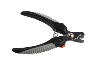 Scissors  for claws for pets (dogs, cats) with limiter, closeup