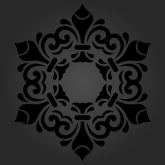 Elegant Vector Ornament in the Style of Barogue