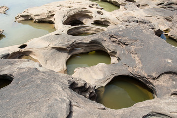 Sampanbok Grandcanyon of Thailand. Sampanbok Canyon amazing of Thailand