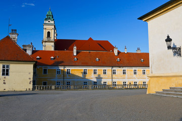 Church in town of Valtice in Moravia, Czech Republic.