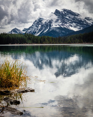 "Waterfowl Lake"  Driving along the Icefields Parkway just south of the Saskatchewan River Crossing the majesty of the Canadian Rockies can take your breath away. 