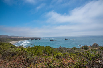 Scenic View of the California Coastline Pacific Highway 1