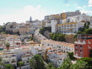 Stadtpanorama von Torremolinos, Andalusien, Spanien
