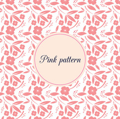 pink flowers pattern