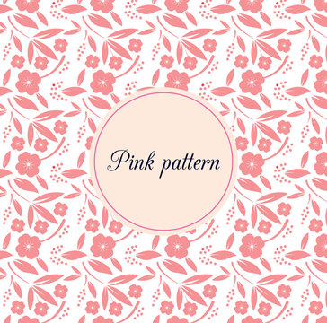 pink flowers pattern