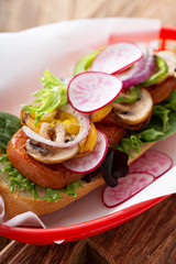 Grilled vegetables sandwich