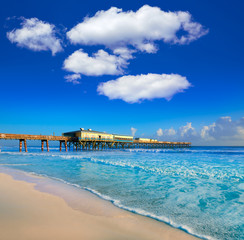 Daytona Beach in Florida with pier USA