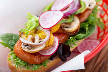 Grilled vegetables sandwich