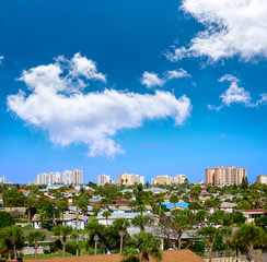 Fototapeta premium Daytona Beach in Florida aerial at Port Orange
