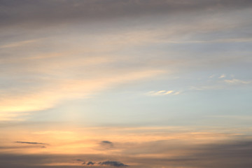 Naklejka na ściany i meble Cloud sky at sunset.