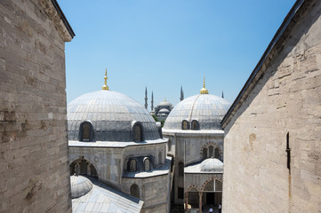 Fototapeta na wymiar Hagia Sophia and Sultan Ahmet Mosque in Instanbul
