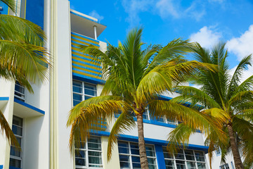 Miami Beach Ocean boulevard Art Deco Florida