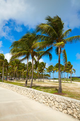 Fototapeta na wymiar Miami south Beach entrance Florida US