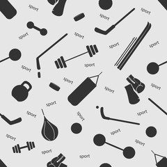 Vector illustration sport on the background seamless pattern