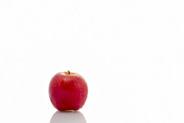Red apple isolate on white background