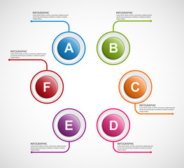 Abstract options infographics template.