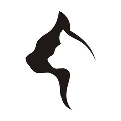 Silhouette Two Cat Logo