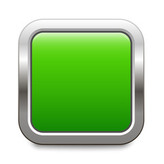 Square template - green metallic button