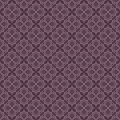 Obraz na płótnie Canvas Seamless purple vintage vector wallpaper pattern.
