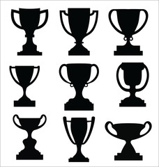 Award cups and trophy icons