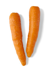 Food and root vegetables - Carrots isolated on a white background
