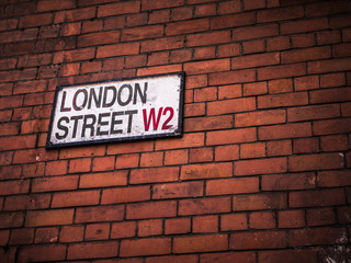 Fototapeta na wymiar London Street Sign