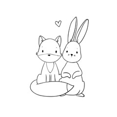 The fox and the hare.