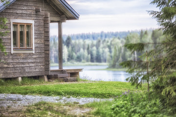 Cabin with a Lake and Forest