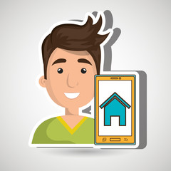 smartphone service design, vector illustration eps10 graphic 