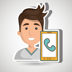 smartphone service design, vector illustration eps10 graphic 