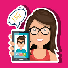 smartphone service design, vector illustration eps10 graphic 