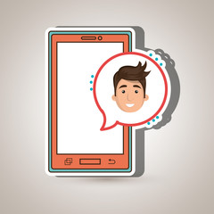 smartphone service design, vector illustration eps10 graphic 