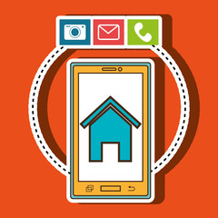 smartphone service design, vector illustration eps10 graphic 