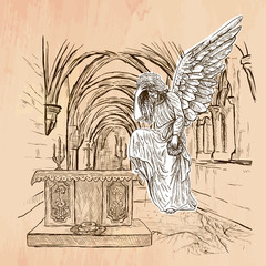 Angel - An hand drawn vector
