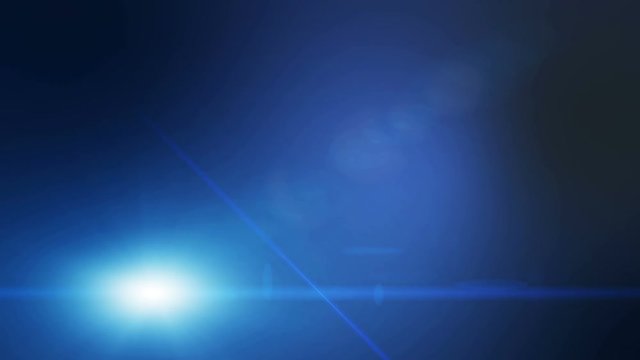 Blue Abstract Motion Background with Ray Light and Lens Flares. UHD 4k 3840x2160.

