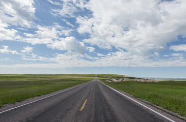 Straße bis zum Himmel