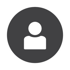 White Rss icon on black button isolated on white