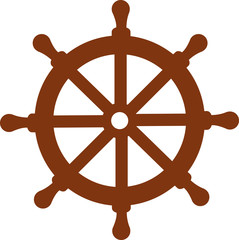 Ship steering wheel