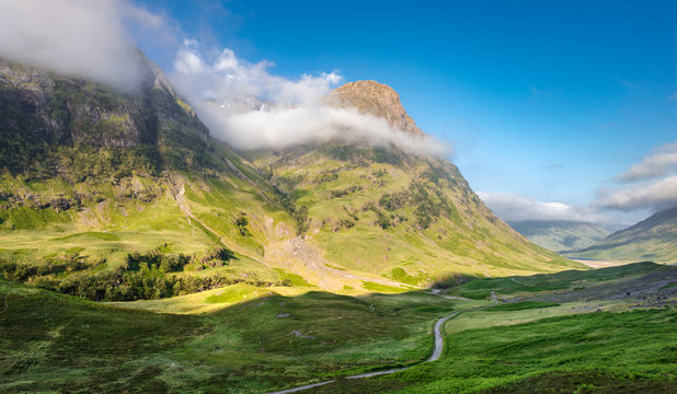 Scottish Highlands of Popular Tourism Destination -  Glen Coe