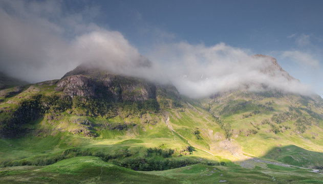 Majestic Glen Coe in the Highlands of Scotland