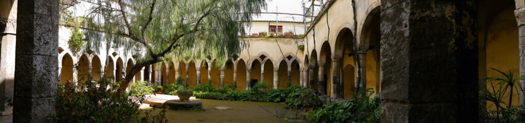 The Cloisters of the church of San Francisco in Sorrento Italy