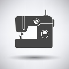 Modern sewing machine icon