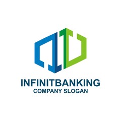 Logo design banking financial business icon