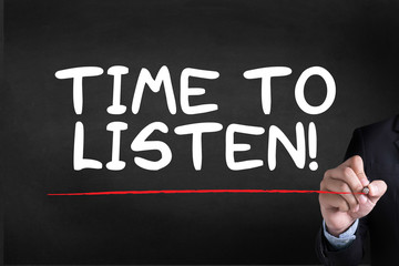 Fototapeta premium TIME TO LISTEN!