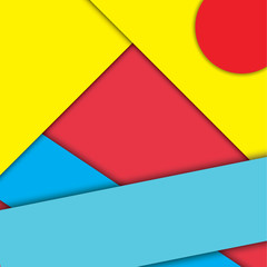 Abstract Summer sea modern shape material design style. Material design for background or wallpaper. Eps10 vector illustration. 