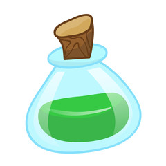 Test tube isolated illustration